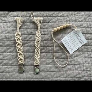 Macrame baby accessories
